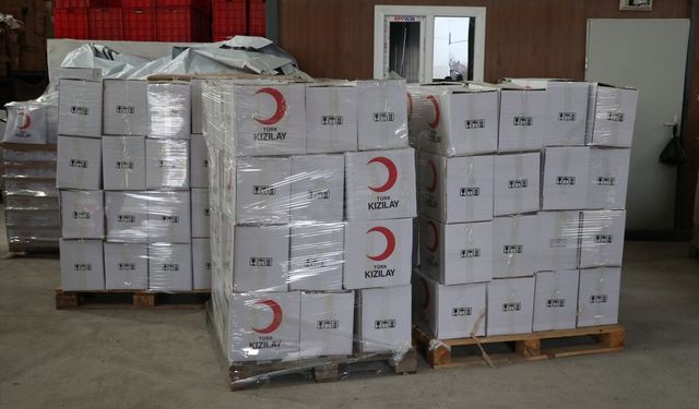 Hatay'da hazırlanan hijyen kolileri Gazze'ye ulaştırılacak