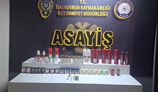 Hatay'da kozmetik ürün çaldığı ileri sürülen 2 şüpheli tutuklandı