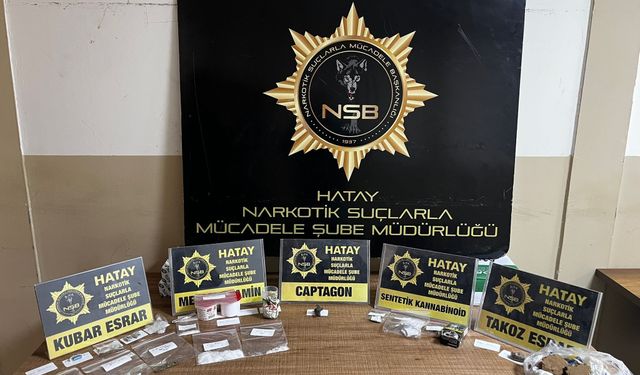 Hatay'da uyuşturucu satıcılarına yönelik operasyonda yakalanan 20 zanlı tutuklandı