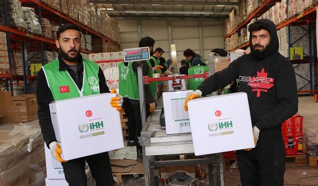 İHH'nin ramazan yardımları Kilis'ten Türkiye'ye dağıtılacak