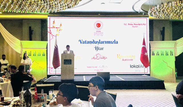 Katar'daki Türkler, Türkiye'nin Doha Büyükelçiliği iftarında buluştu