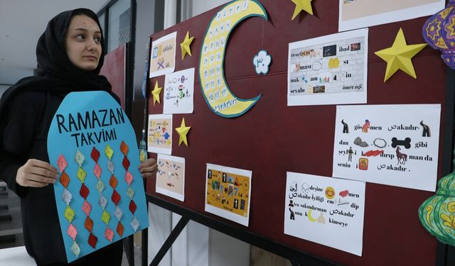 Kayseri'de öğrenciler okullarında 'Ramazan Sokağı' oluşturdu