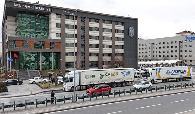 Kayseri'den Gazze'ye yardım tırları gönderildi