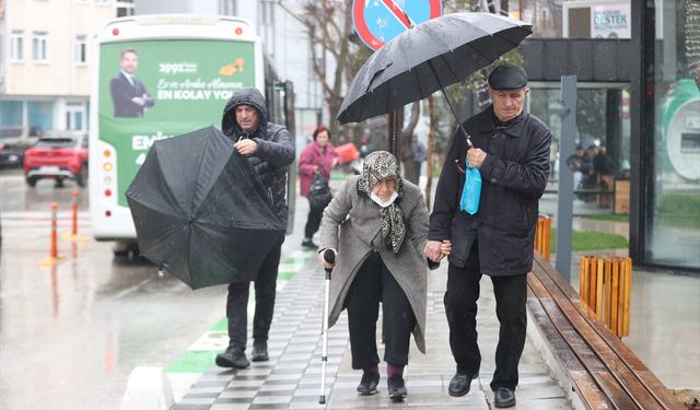 Kırklareli'nde sağanak etkili oluyor
