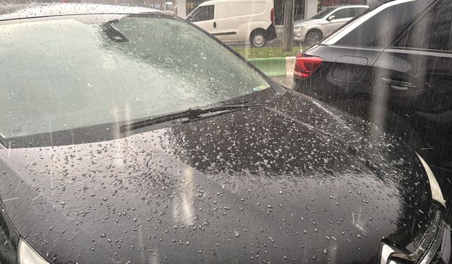 Kırklareli'nde sağanak ve dolu etkili oldu