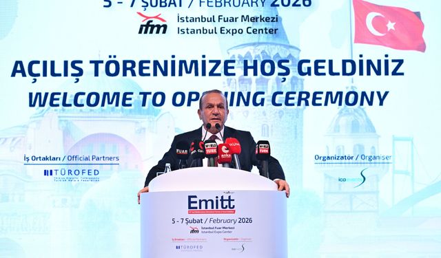KKTC Başbakan Yardımcısı Ataoğlu, 29. EMITT Fuarı'nın açılışında konuştu: