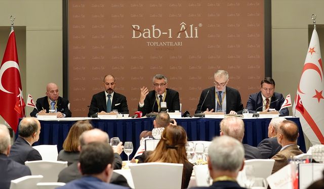 KKTC Cumhurbaşkanı Erhürman, İstanbul'da Bab-ı Ali Toplantıları'nda konuştu: