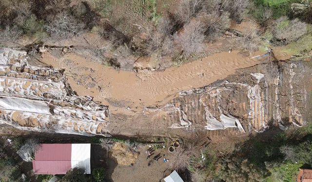 Köyceğiz'de derelerin taşması sonucu evleri su bastı, tarım alanları su altında kaldı