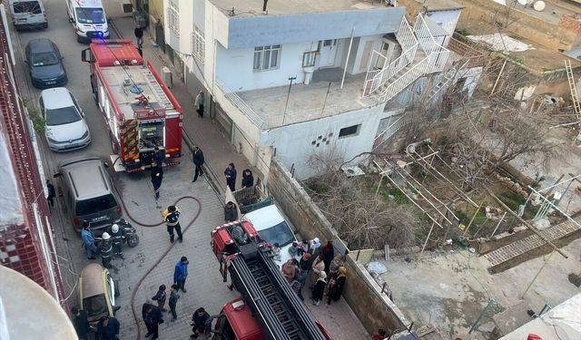 Mardin'de apartman dairesinde çıkan yangın söndürüldü