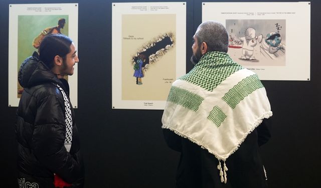Meclis'te 'Ümmetin İmtihanı: Gazze' Karikatür Sergisi'nin açılışı yapıldı