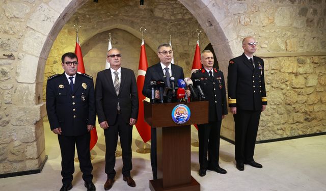 Mersin Valisi Atilla Toros ocak ayındaki asayiş çalışmalarını değerlendirdi: