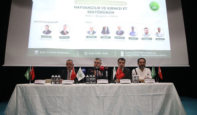 Sakarya'da hayvancılık ve kırmızı et sektörünün temsilcileri panelde buluştu