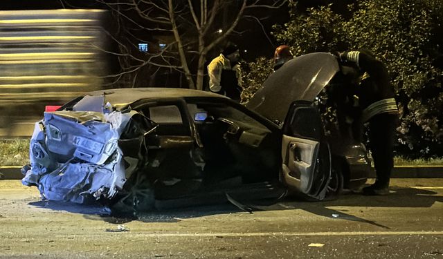 Samsun'da tırla çarpışan otomobildeki 2 kişi yaralandı