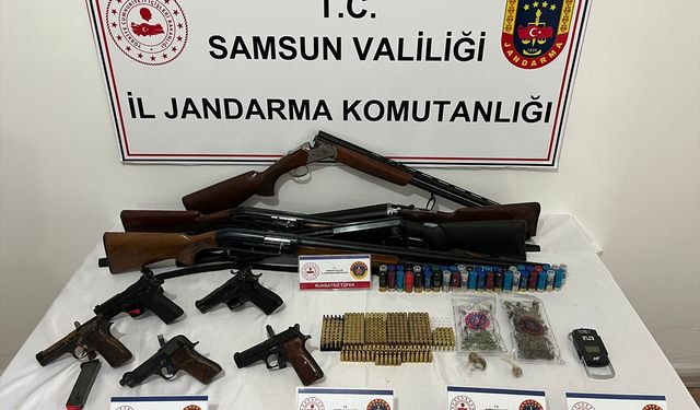 Samsun'da uyuşturucu ve silah kaçakçılığı operasyonunda 3 zanlı yakalandı