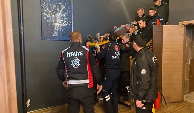 Siirt'te havalandırma boşluğuna düşen kadın yaralandı