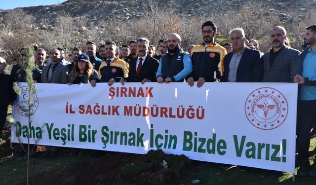 Şırnak'ta 'İl Sağlık Müdürlüğü Hatıra Ormanı' oluşturuldu