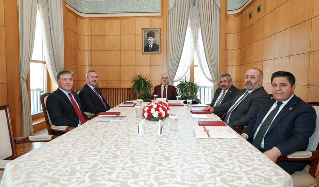 TBMM Başkanı Kurtulmuş'un Milli Dayanışma, Kardeşlik ve Demokrasi Komisyonu üyelerini kabulü