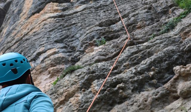 Trabzon'daki Şahinkaya, uluslararası tırmanış rotalarıyla öne çıkıyor