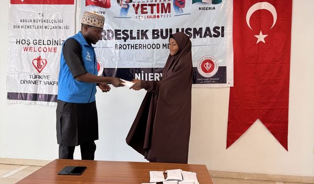 Türkiye Diyanet Vakfından Nijerya'daki yetimlere aylık nakdi yardım desteği