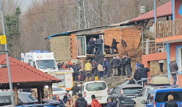 Zonguldak'ta özel maden ocağında meydana gelen göçükte 3 işçi mahsur kaldı
