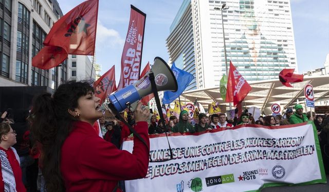 80,000 march in Brussels to protest government austerity measures
