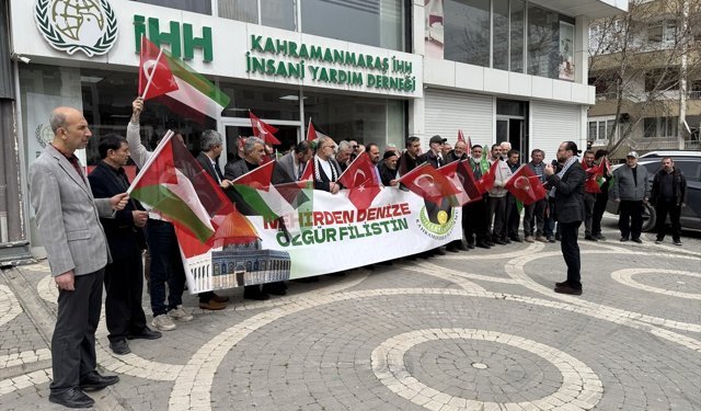 ABD ve İsrail'in İran, Lübnan ve Gazze'ye yönelik saldırıları Kahramanmaraş'ta protesto edildi