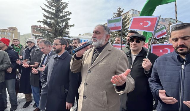ABD ve İsrail'in İran'a saldırıları Kars'ta protesto edildi