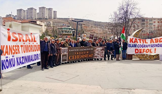ABD ve İsrail'in İran'a saldırısı Malatya'da protesto edildi