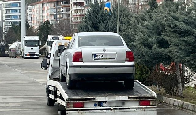 Afyonkarahisar'da 'dur' ihtarına uymayan sürücüye 246 bin lira ceza uygulandı