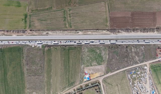 Amasya'da bayram trafiği devam ediyor