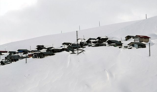 Ardahan ile Artvin arasındaki yaylalar karla beyaza büründü