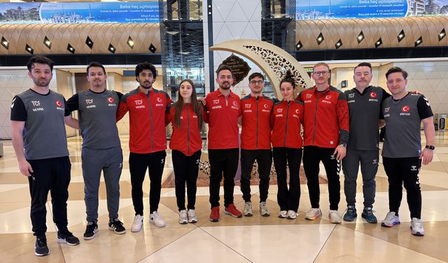 Artistik Cimnastik Milli Takımı, Dünya Kupası'na katılmak üzere Azerbaycan'a geldi