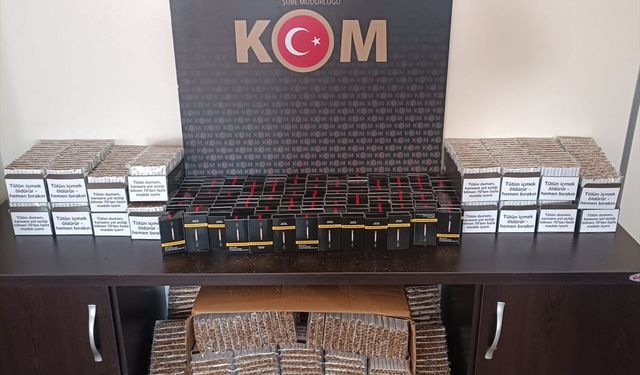 Aydın'da 24 bin 60 doldurulmuş makaron ele geçirildi