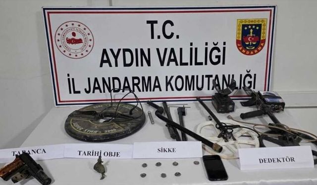 Aydın'da evinde tarihi eser ele geçirilen şüpheli gözaltına alındı