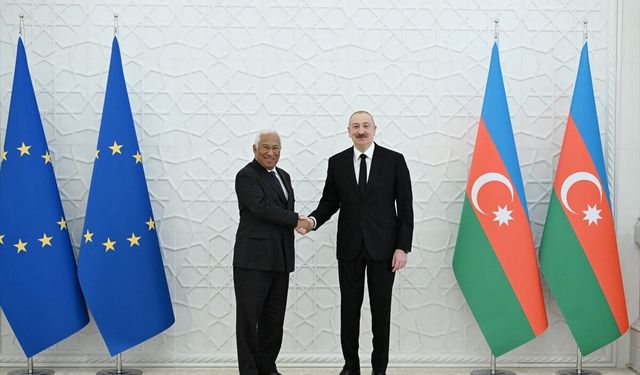 Azerbaycan Cumhurbaşkanı Aliyev, AB Konseyi Başkanı Costa ile basın toplantısında konuştu:
