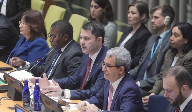 Bakan Kurum, New York'ta BM Genel Kurulu daimi temsilcilerine hitap etti: