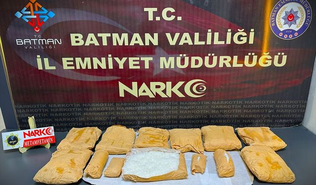 Batman'da 8,5 kilogram sentetik uyuşturucuyla yakalanan şüpheli tutuklandı