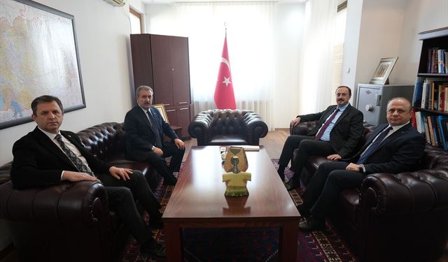 BBP Genel Başkanı Destici, Türkiye'nin Üsküp Büyükelçisi Ulusoy ile görüştü