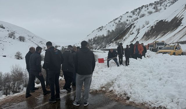Bingöl'de Karlıova-Yedisu kara yolu çığ nedeniyle ulaşıma kapandı