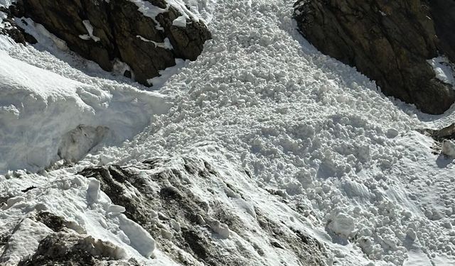 Bitlis'te yola düşen iki çığ ekiplerce temizlendi