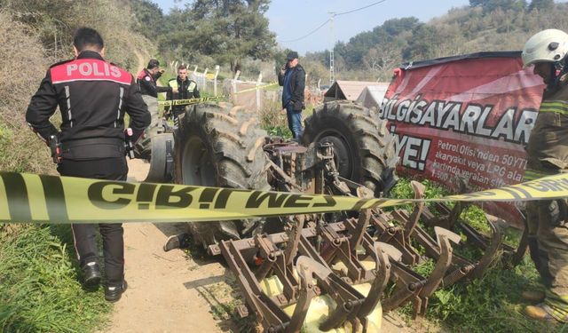 Bursa'da devrilen traktörün altında kalan kişi öldü