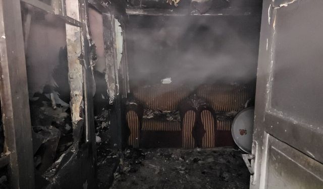 Çorum'da gecekonduda çıkan yangın söndürüldü