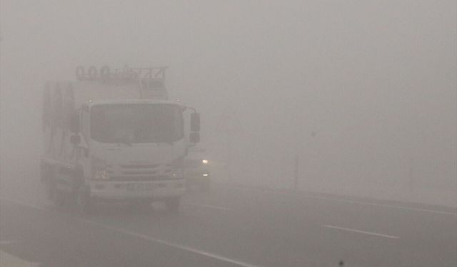 Denizli'de sis ulaşımda aksamalara neden oldu