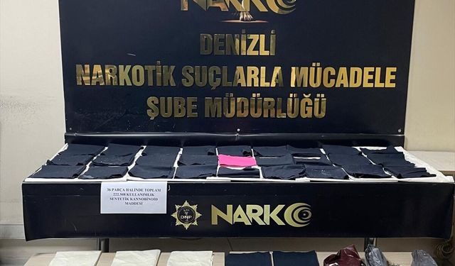 Denizli'de uyuşturucu operasyonunda yakalanan 3 şüpheli tutuklandı