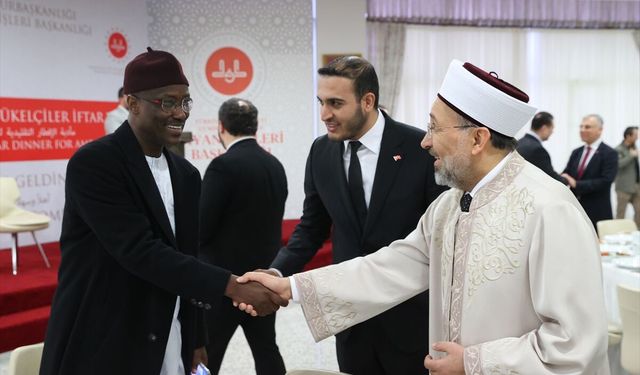 Diyanet İşleri Başkanı Arpaguş, İslam ülkelerinin büyükelçileriyle iftarda bir araya geldi: