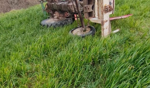 Edirne'de devrilen traktörün sürücüsü öldü