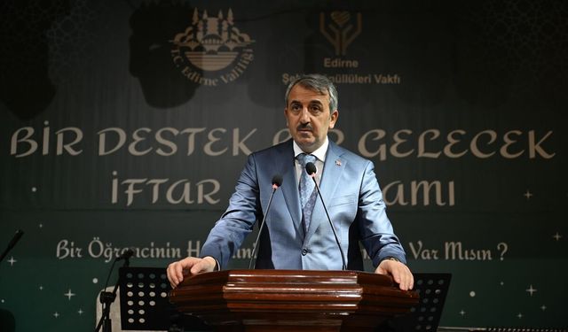 Edirne'de öğrencilere burs için 'Bir Destek Bir Gelecek' iftarı