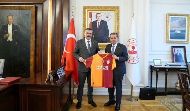 Galatasaray Başkanı Özbek'ten İçişleri Bakanı Çiftçi'ye 'hayırlı olsun' ziyareti