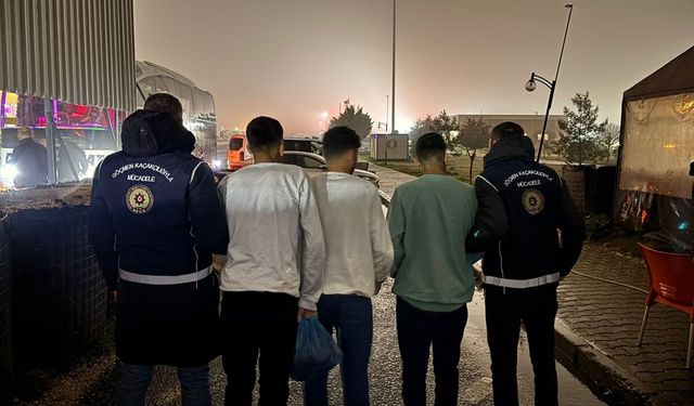 Gaziantep'te 3 düzensiz göçmen yakalandı