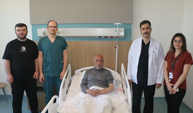 Gaziantep'te inme geçiren hasta erken müdahaleyle hayata tutundu